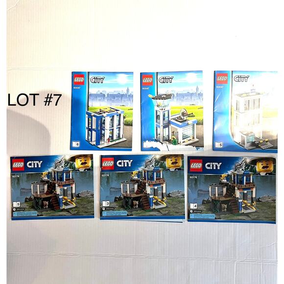 LOT of LEGO CITY Instruction Manuals ONLY (no legos) Lot #7 - Picture 1 of 8